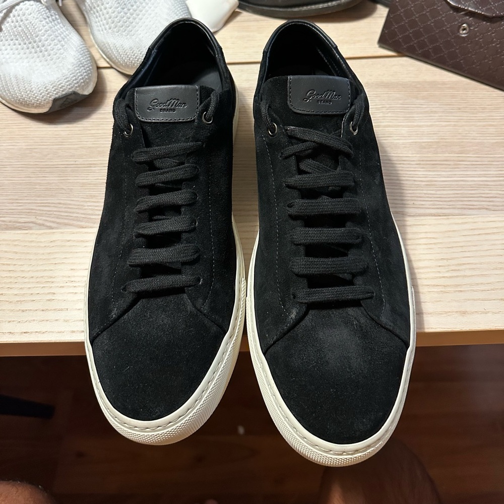 Goodman Brand Black Suede Sneakers